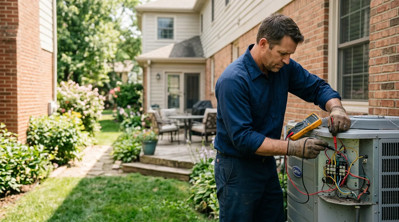HVAC technician working near West Haven, CT